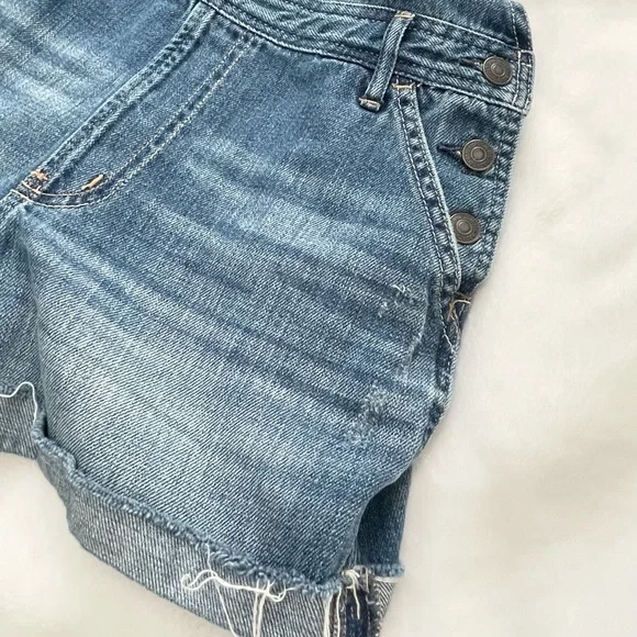 Abercrombie & Fitch 💙 Denim Shorts Overalls 💙 - Picture 9 of 9